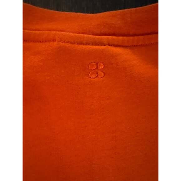 Sweaty Betty Orange Cropped Long Sleeve Sweatshirt UK Size XL U.S. Size 14 - Picture 6 of 8